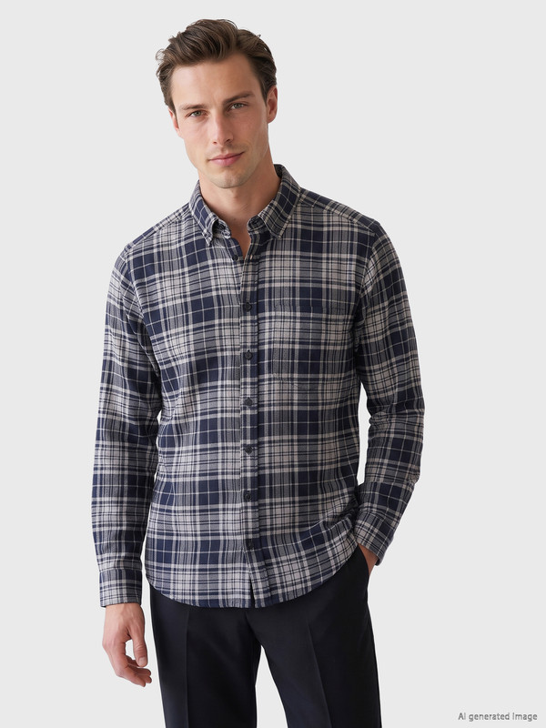 LCWAIKIKI Classic Plaid Gabardine Men's Shirt