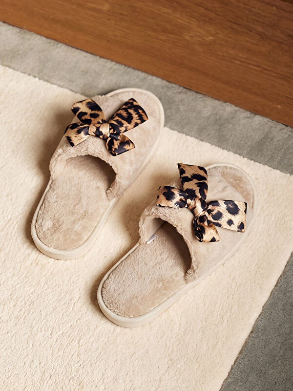 LCW STEPS Leopard Patterned Women's Home Slipper