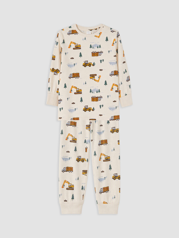 LCW Kids Crew Neck Boys' Pyjamas Set