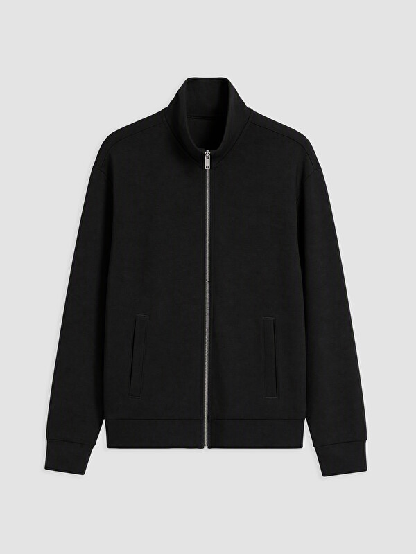 LCW Vision Mock Neck Men's Zip-Up Sweatshirt