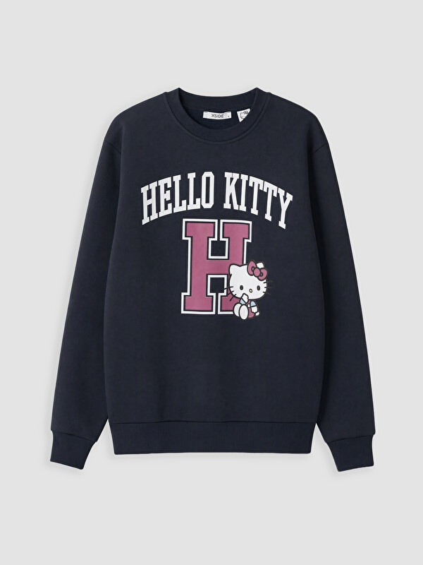 XSIDE Hello Kitty Baskılı Oversize Kadın Sweatshirt