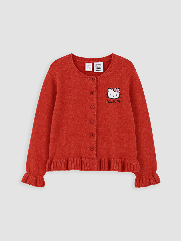 LCW Kids Kardigan Hello Kitty i qëndisur për vajza