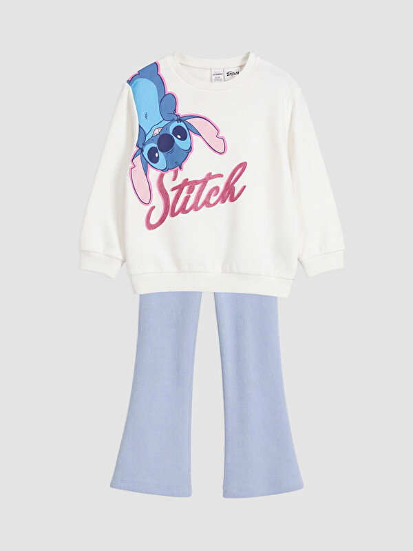 LC WAIKIKI Stitch Baskılı Kız Çocuk Takım
