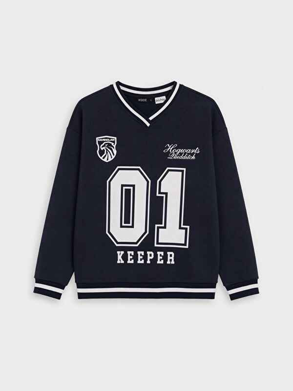 XSIDE Woman Navy Sweatshirt