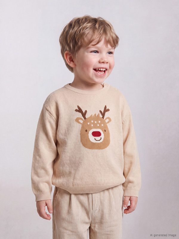 LC WAIKIKI Embroidered Baby Boys' Knitwear Sweater