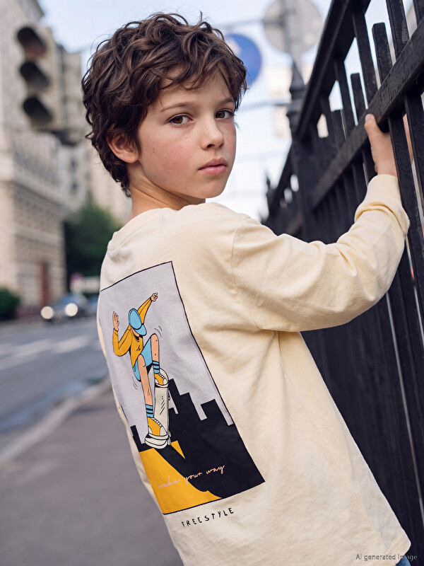 LCW Kids Printed Boys' T-Shirt