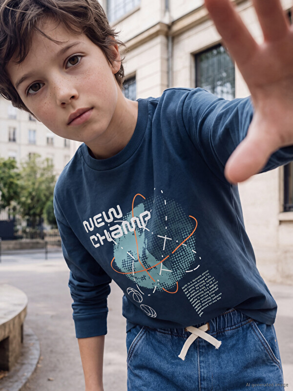 LCW Kids Printed Boys' T-Shirt