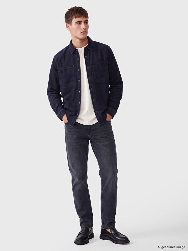LCW Jeans Regular Fit muška teksas košulja
