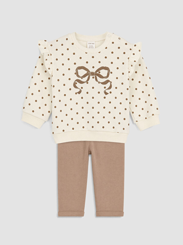 LCW baby Baby Girl Ecru Set