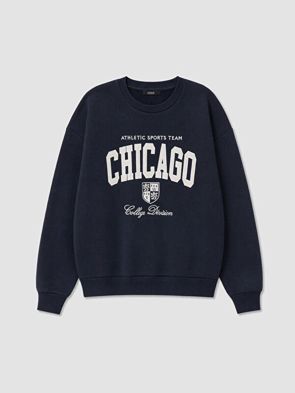 XSIDE Nakışlı Oversize Kadın Sweatshirt