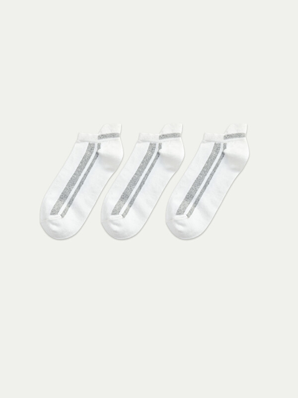 LCW ECO Striped Men's Trainer Socks 3-pack