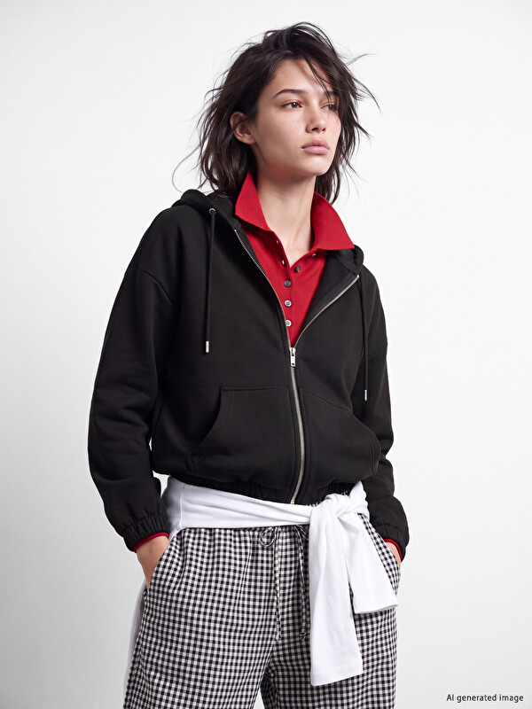 XSIDE Soft Touch Kadın Fermuarlı Sweatshirt