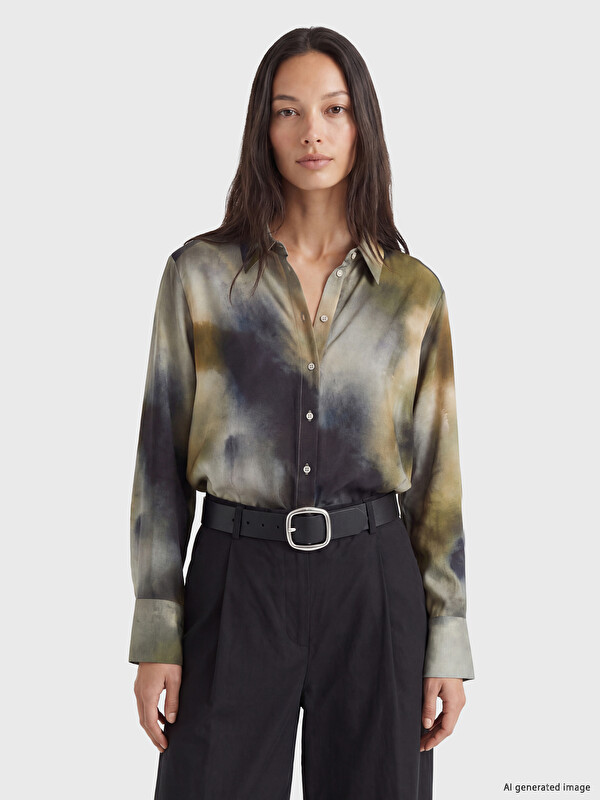 LCW STUDIO Patterned Women's Shirt