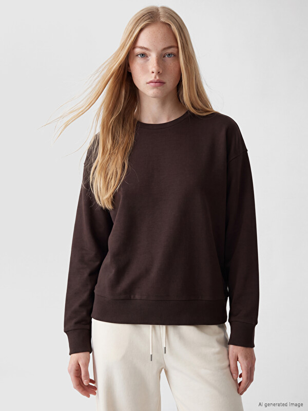 XSIDE Woman Brown Sweatshirt