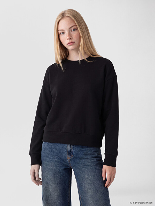 XSIDE Woman Black Sweatshirt