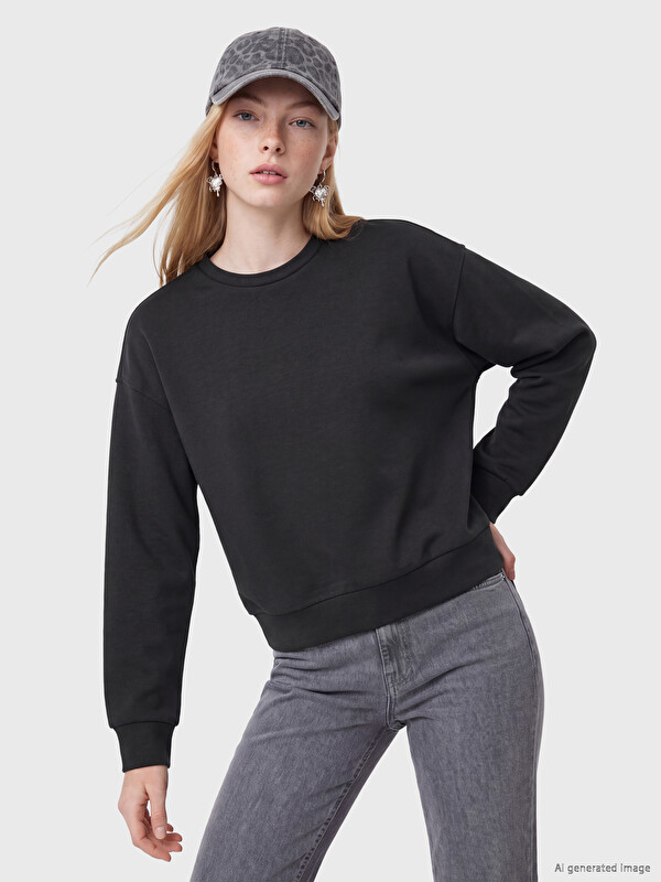 XSIDE Soft Tocuh Oversize Kadın Sweatshirt