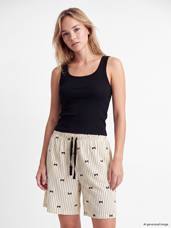 LCW DREAM Printed Women's Shorts Pyjamas Bottoms 2 Pack