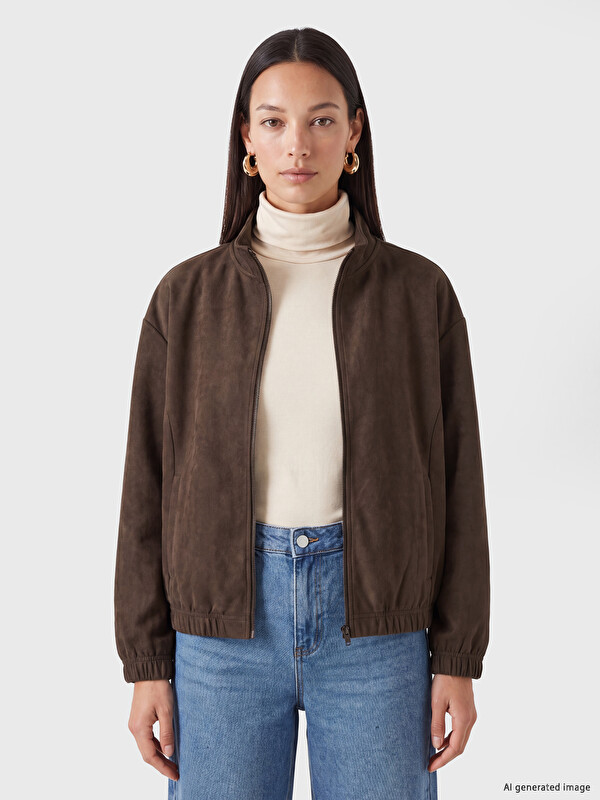 LCW EVERYDAY Oversize Faux Suede Women's Jacket