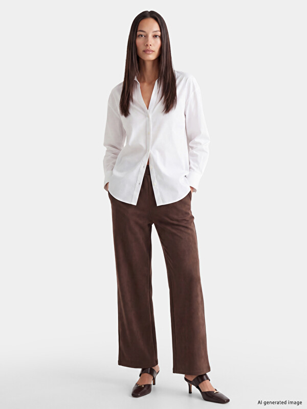 LCW EVERYDAY Woman Brown Trousers