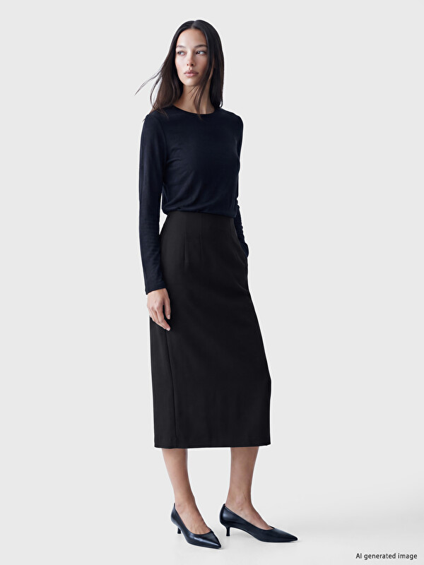 LCWAIKIKI Classic High Waist Pencil Skirt