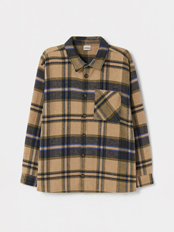 LCW Kids Plaid Boys' Twill Shirt