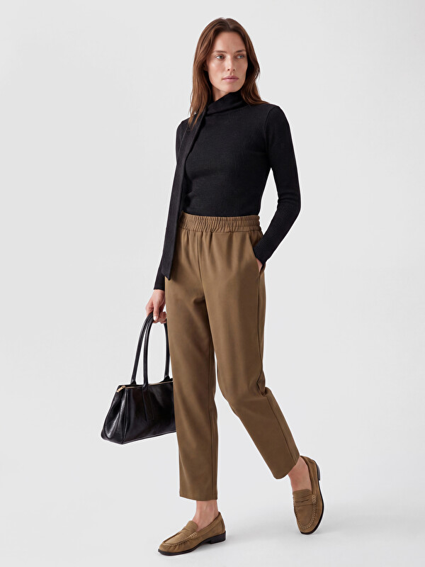 LCW Grace Elastic Waist Women's Trousers