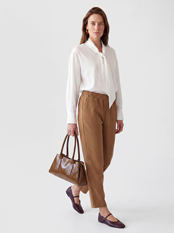 LCW Grace Elastic Waist Women's Trousers