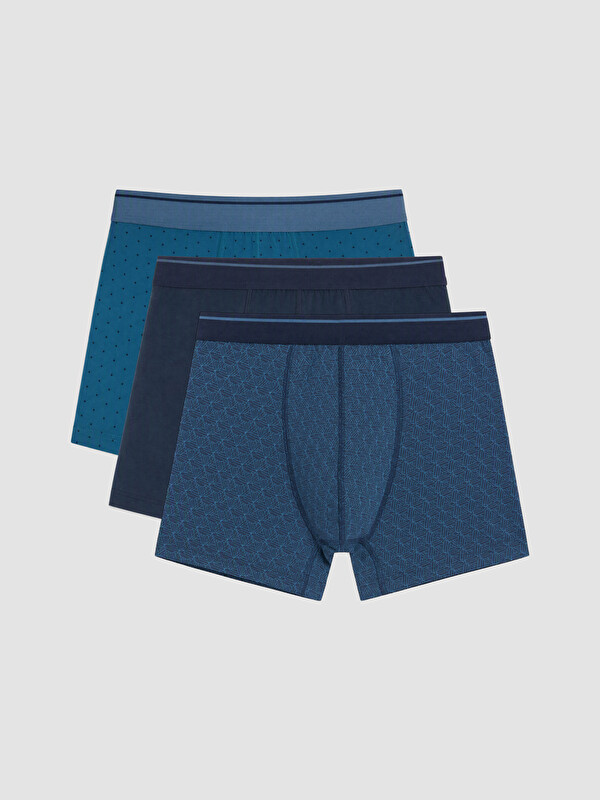 LC WAIKIKI Pamuklu Esnek Erkek Boxer 3'lü