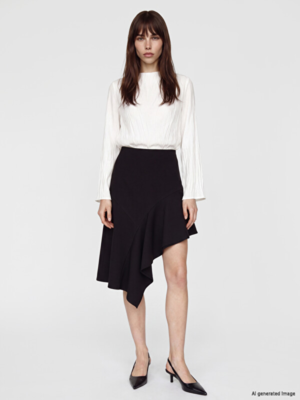 LCW Vision Woman Black Skirt
