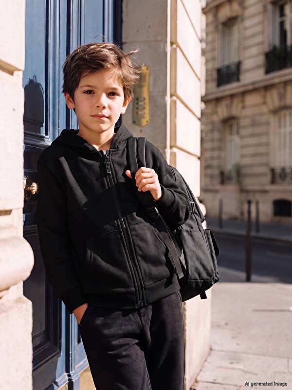 LCW Kids Hooded Boys' Zip-Up Sweatshirt