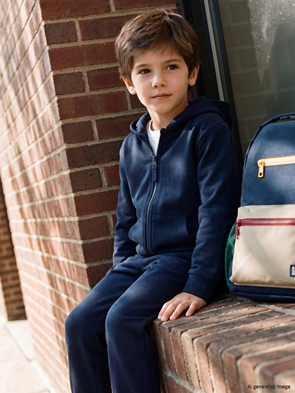 LCW Kids Boys' Zip-Up Sweatshirt