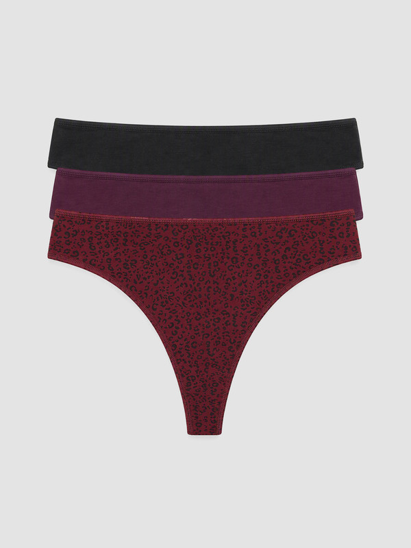 LCW DREAM Leopar Desenli Tanga Külot 3'lü