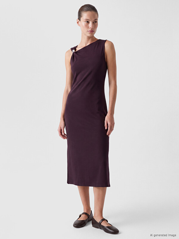 LCW EVERYDAY Woman Bordeaux Dress