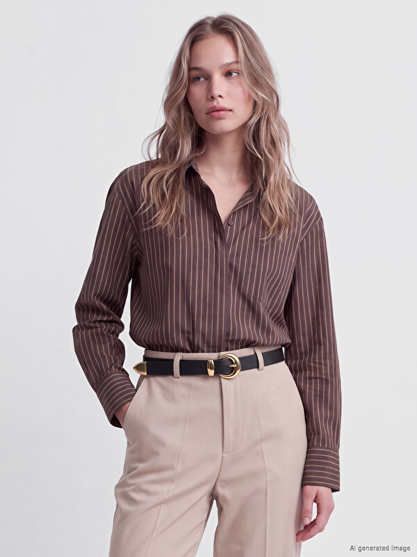 LCW ACCESSORIES Faux Leather Women's Belt
