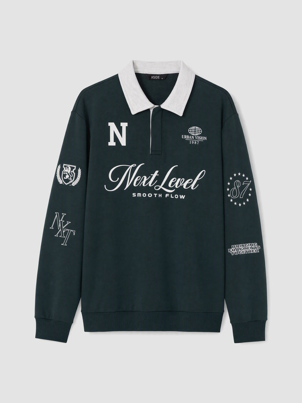 XSIDE Man Green Sweatshirt