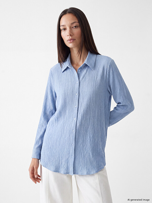 LCW EVERYDAY Textured Women's Shirt Tunic
