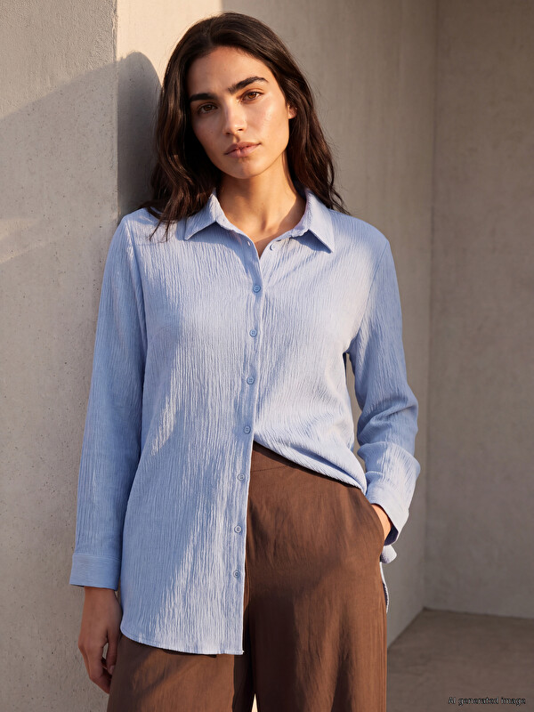 LCW EVERYDAY Textured Women's Shirt Tunic