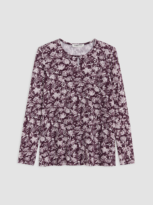 LCW Grace Woman Plum Blouse