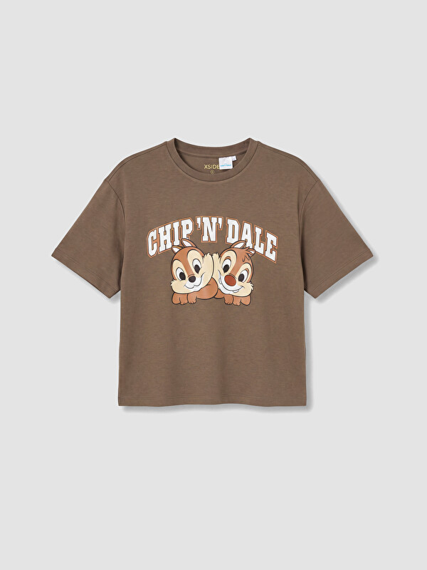 XSIDE Chip 'n' Dale Baskılı Soft Touch Kadın Tişört