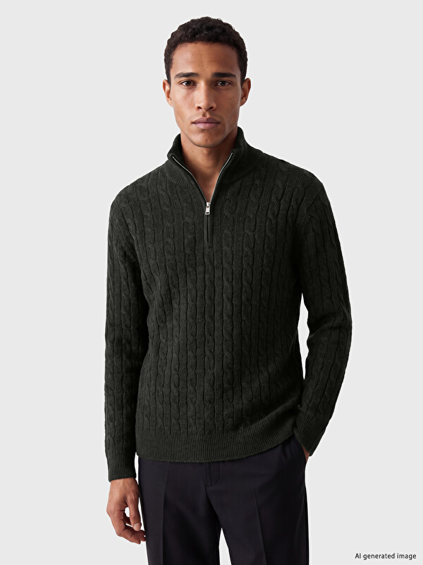 LCW Vision Mock Neck Men's Knitwear Sweater