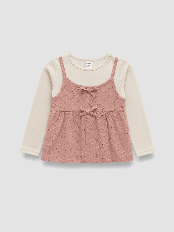 LCW Kids Bow Detailed Girls' T-shirt