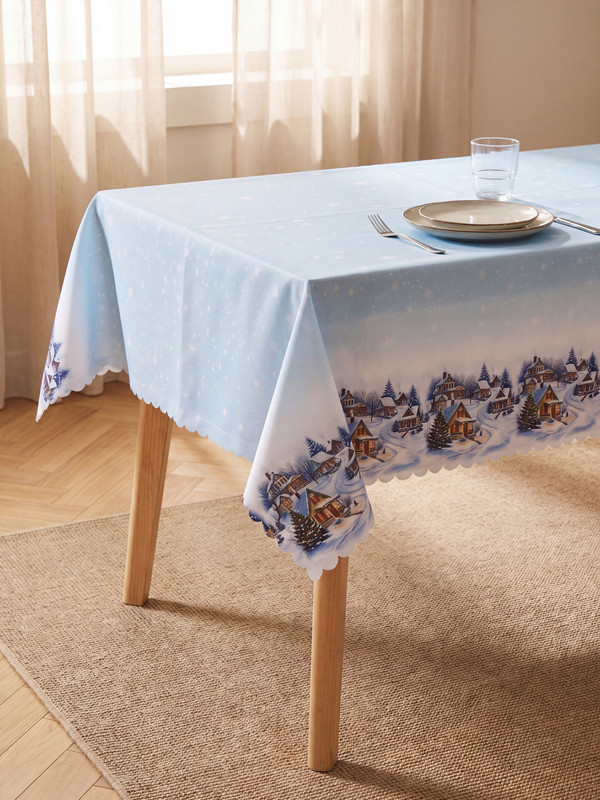LCW HOME مفرش طاولة بنمط رأس السنة 140x180 سم