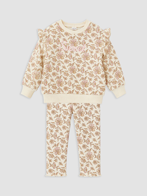 LCW baby Embroidered Floral Baby Girls' Set