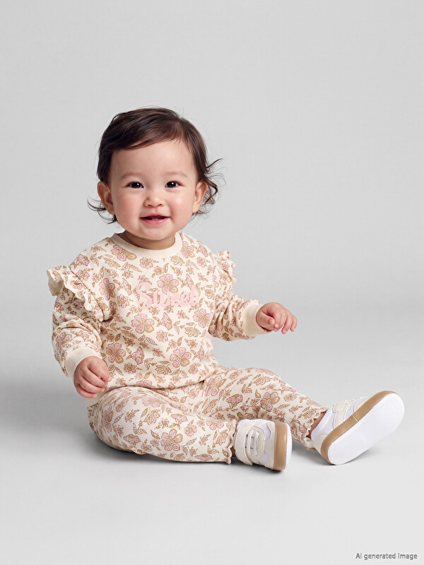LCW baby Embroidered Floral Baby Girls' Set