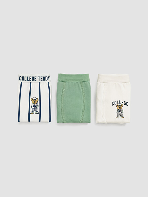LCW Kids Boys' College Teddy Printed 3-pack Boxer