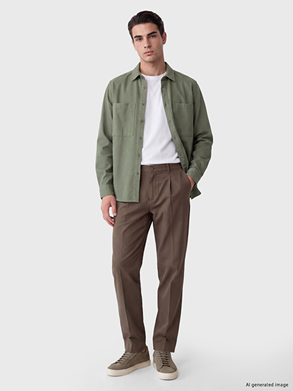 LCW ECO Regular Fit Erkek Gömlek Ceket