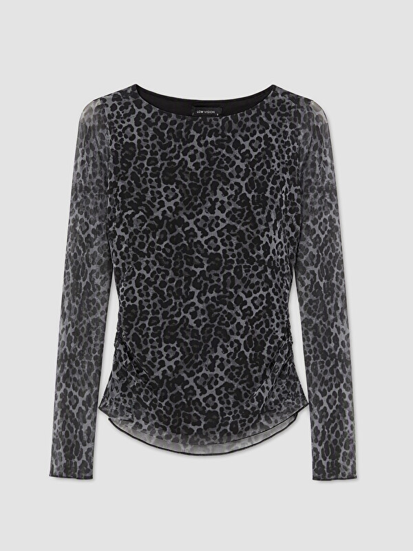 LCW Vision Woman Brown Blouse