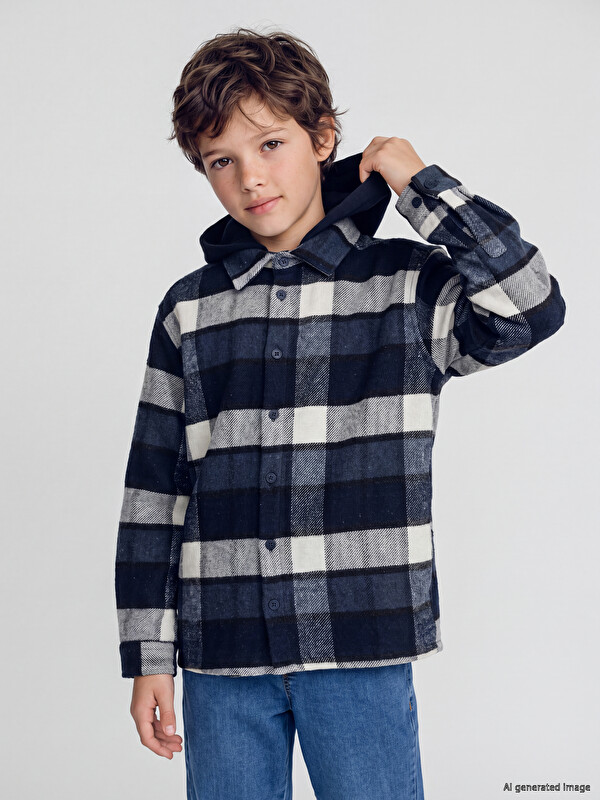 LCW Kids Plaid Boys' Shirt Jacket