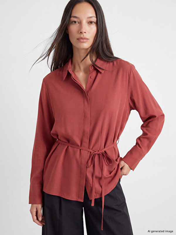 LCWAIKIKI Classic Modal Blended Women's Shirt