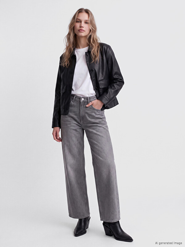 LCW Jeans Pocketed Wideleg Jean